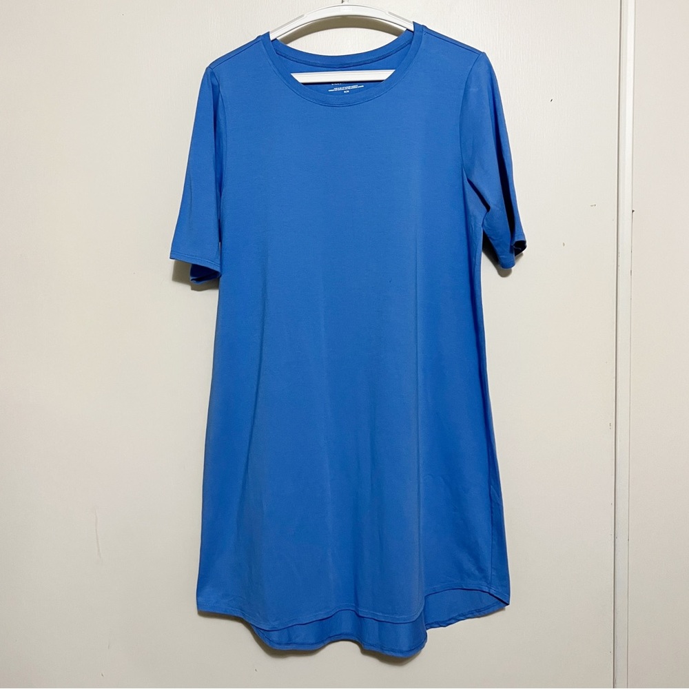 Eileen Fisher Cobalt Blue Short Sleeve Mini Dress